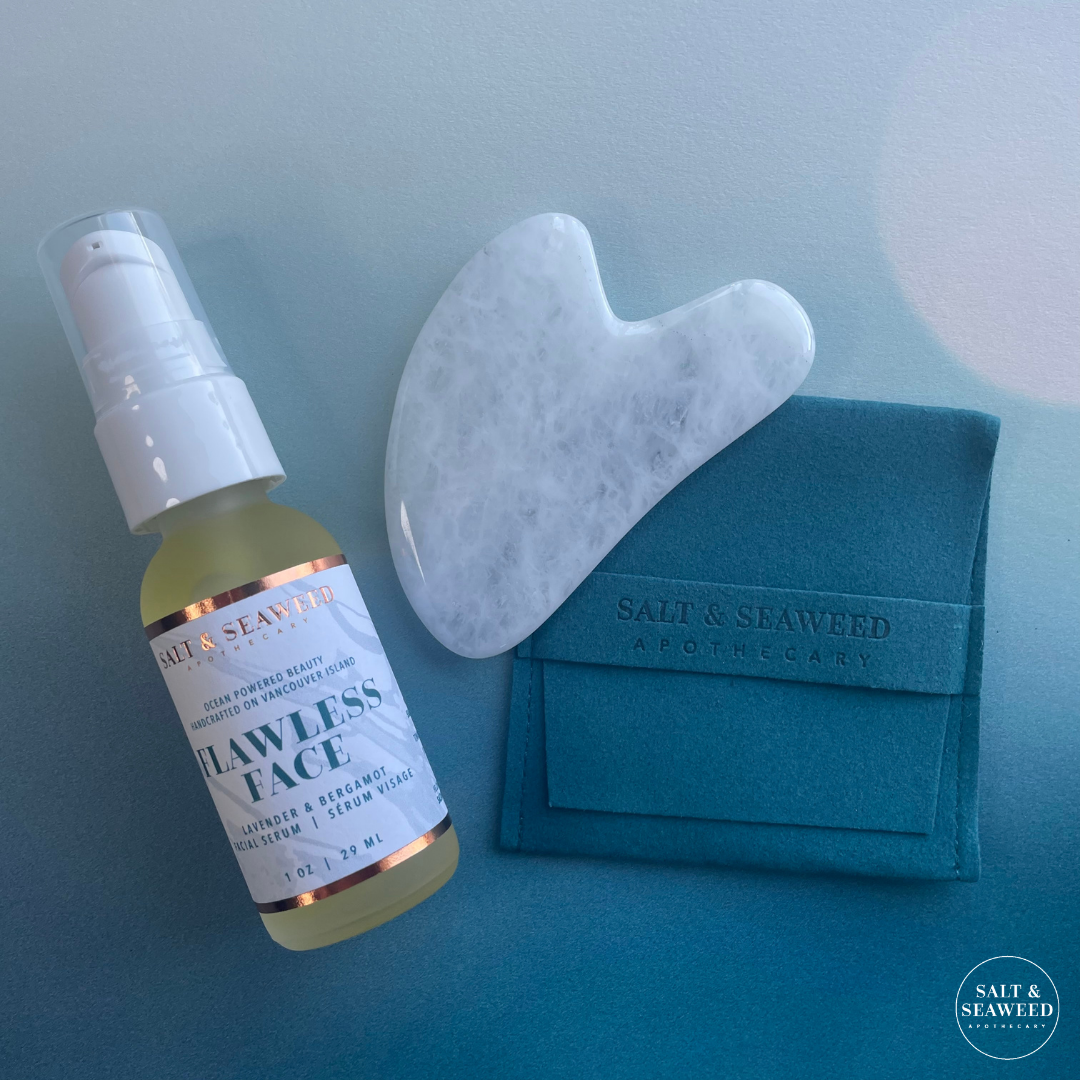 GUA SHA FACIAL MASSAGE STONE - Salt and Seaweed Apothecary